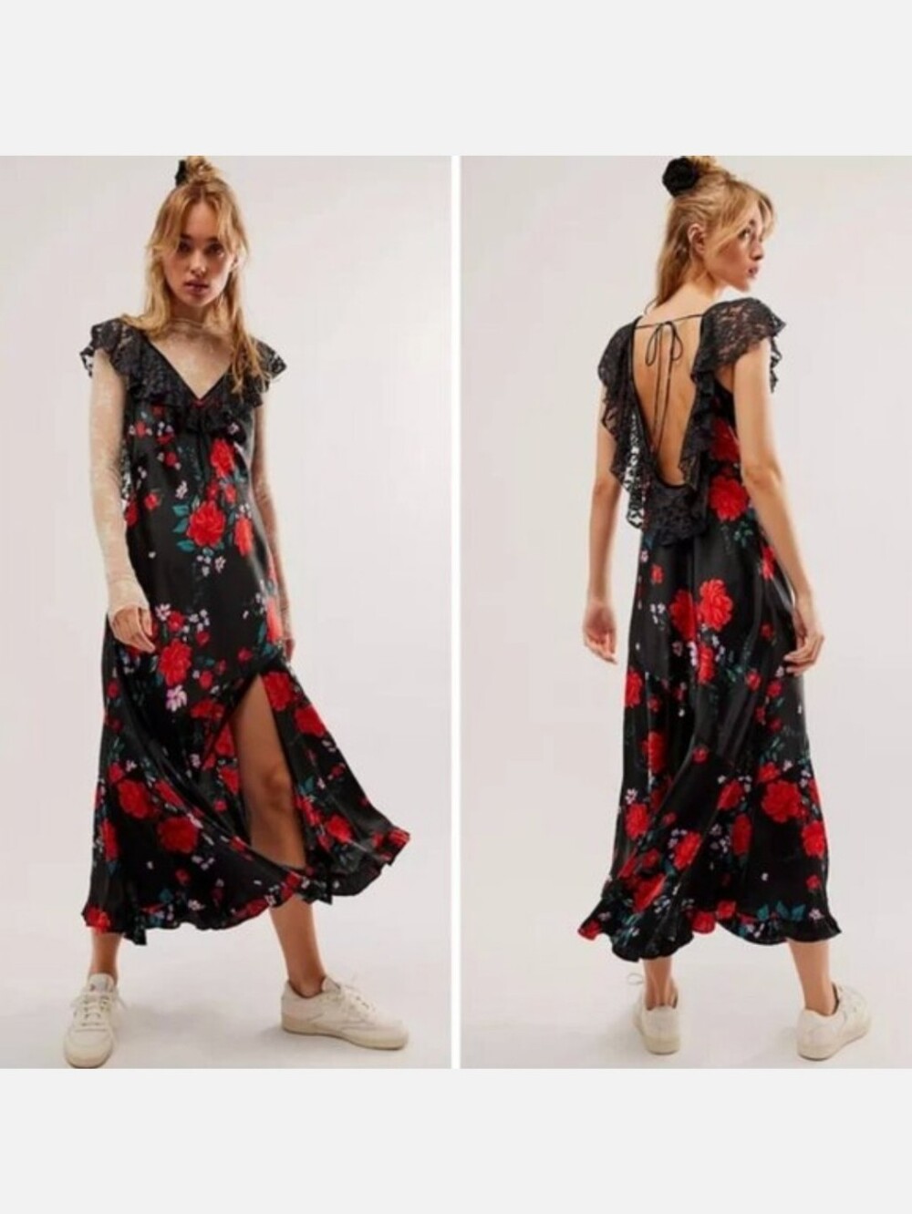 Free People Warm Hearts Midi Dress, Size M. - Picture 9 of 9